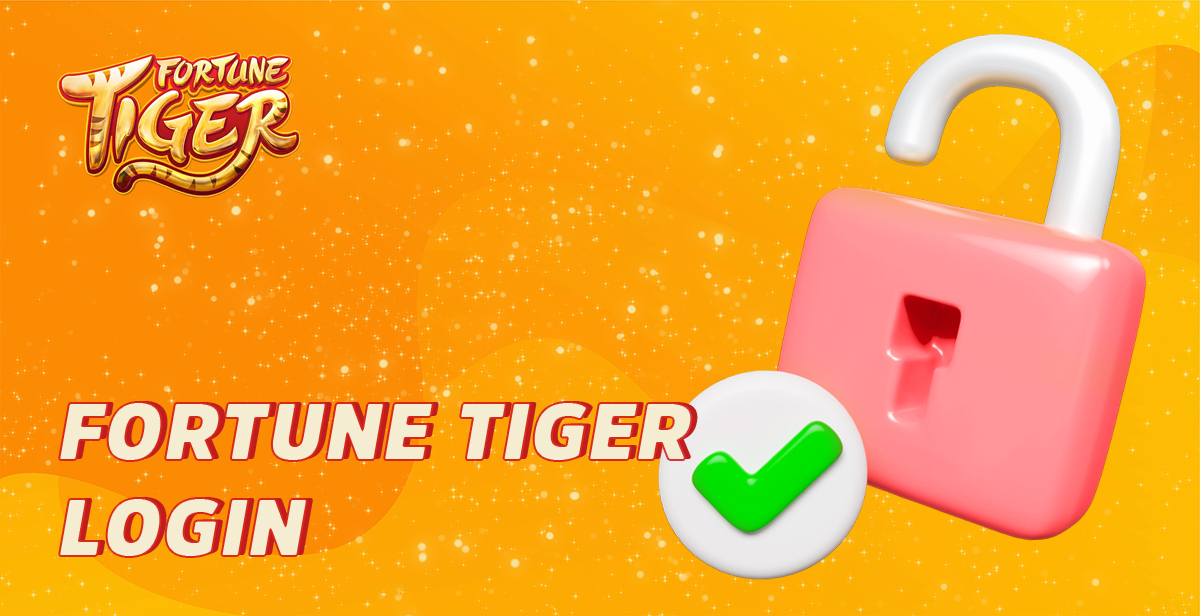 O processo de login em uma conta no site do jogo Fortune Tiger 